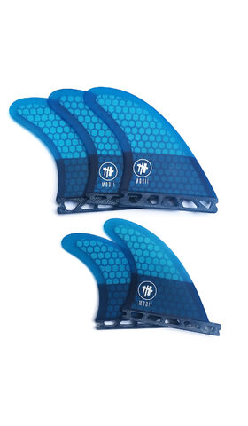 MODII: SFK 5 FIN, TRI- QUAD ( FUTURE COMPATIBLE BASE ) M7 ( Large) BLUE