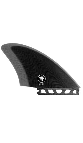 MODII - KEEL TWIN FINS  BLACK/GREY ( FUTURE COMPATIBLE BASE )